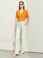 Modal Slim V-Neck T-Shirt