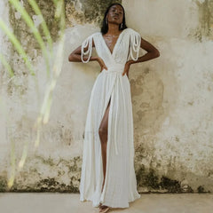 Ombre Tassel Beach Shirt Cover Up