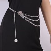 Pendant Alloy Layered Waist Chain