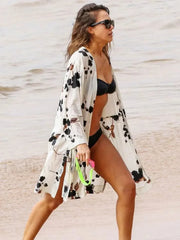 Printed Cape Tunic Cover Up