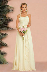 Sexy Backless Spaghetti Strap Party Gown Prom Dress