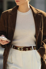 Distressed Suede Relaxed Fit Jacket