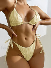 Sexy Halter String Bikini Set