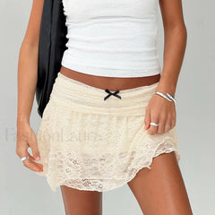 Gothic Lace Pencil Mini Skirt