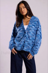 Vintage Stripe V-neck Knit Cardigan