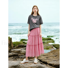 Art Print Loose Antibacterial T-Shirt