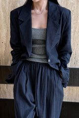 Casual Tencel Linen Suit Blazer