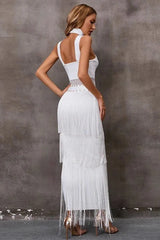 Fringe Bandage Bodycon Boho Dress