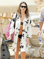 Printed Cape Tunic Cover Up