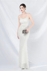 Elegant Sequin Cami Maxi Dress
