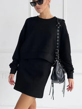 On The Go Trendy Two Piece Skirt Set