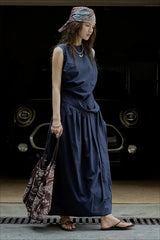 Pleated Tie Strap Lightweight Boho Dress