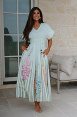 Sabrina Maxi Dress-Mint Green