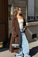 Belted Trench Casual Overcoat