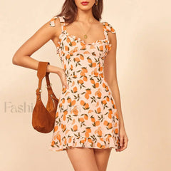 Sweetheart Ruffle Pink Floral Dress
