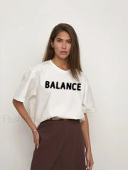 Vintage Letter Printed T-Shirt