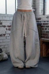 Oversized Baggy Wide Leg Lounge Knit Pants