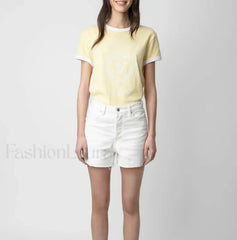 Yellow Contrast Color T-Shirt