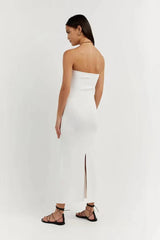 Twisted Front Knit Sweater Dress