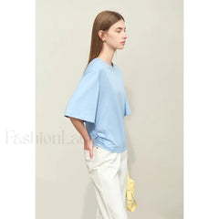 Slightly Elastic Loose Cotton T-Shirt