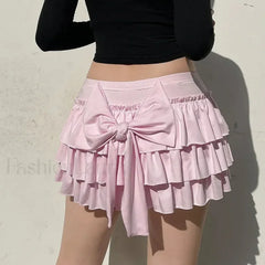 Sweet Low-Waist Casual Mini Skirt