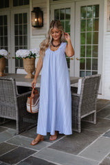 Betsy Maxi Dress-Light Blue