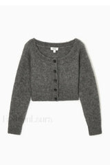 Standard Fit Wide Neck Cardigan