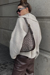 Half Zip Casual Knit Sweater