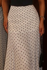 Ruffled Polka Dot Mermaid Skirt