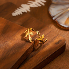 Titanium Steel Adjustable Open Vintage Ring