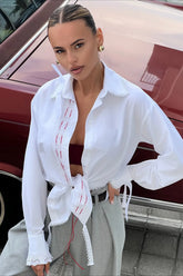 Long Sleeve Lace Blouse