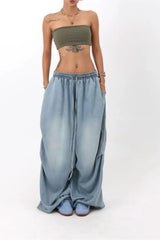 Loose Fit Wide Leg Street Jeans
