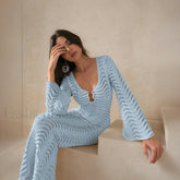 Square Neck Loose Jumper Cover Up