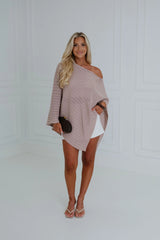 Jamie Poncho Top-Mocha