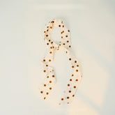 Polka Dot Elegant Long Skinny Neck Ribbon Scarf