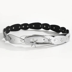 Silver Minimalist Chic Waist Belt