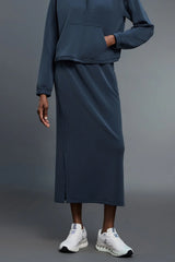 High Waist Split Straight Bodycon Midi Skirt