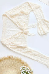 Long Sleeve Strappy Beach Four Piece Swim Set