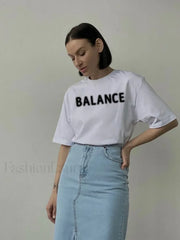 Vintage Letter Printed T-Shirt