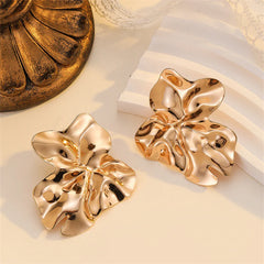Textured Asymmetrical Geometric Earrings
