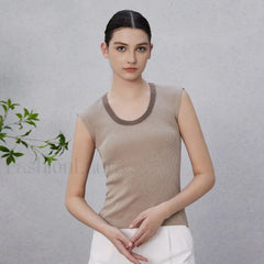Wool Silk Vest Summer Cool T-Shirt