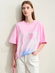 Abstract Print Loose Fit T-Shirt