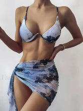 Tie Dye Shoulder Strap Three Piece Set