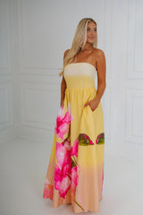 Emmie Maxi Dress-Light Yellow