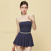 Royal Blue Trikini One Piece