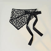 Leopard Print Triangle Tie Bandana Retro Head Scarf