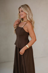 Darcy Tiered Bodice Maxi Dress-Americano