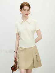 Slim Polo Collar Short Sleeve T-Shirt
