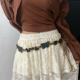 Boho Handmade Braided Butterfly Waist Chain