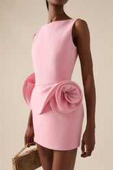 Chic Floral Embellished Party Dress